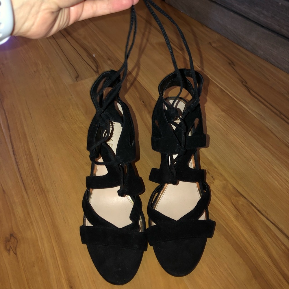Michael Shannon Black Strappy Heels